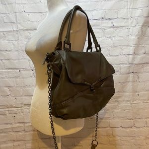 Botkier grayish brown leather shoulder/crossbody